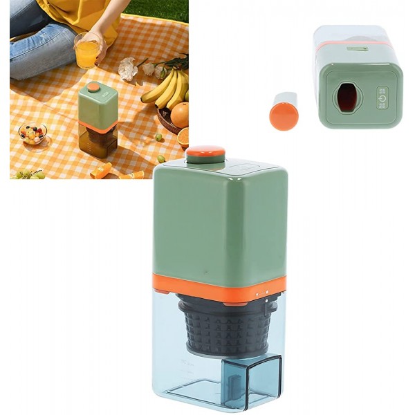 Presse-agrumes mini presse-agrumes électrique extracteur de jus portable à basse vitesse pour la cuisine à domicile vert - B09CGV2644P