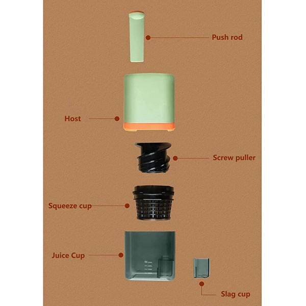 Presse-agrumes petit et portable extracteur de jus à un bouton pour les voyages en plein air pour la cuisine à domicile - B09CT2TP11D