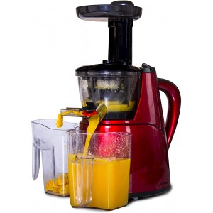 Jocca Centrifugeuse Extracteur de jus de fruits et légumes | presse orange automatique | machine à jus | système de pression à froid | bouchon anti-goutte | Inclu 2 pots d'1L - B075YYX9ZSN