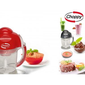 Choppy Robot de cuisine puissant de 500 W pratique compact et super puissant capacité de 1000 ml rouge - B09W65JVY2M