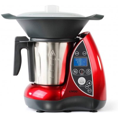 LIVOO DOP142 Robot culinaire chauffant 1500 W 3 liters Noir Rouge - B018GEQ3UWB