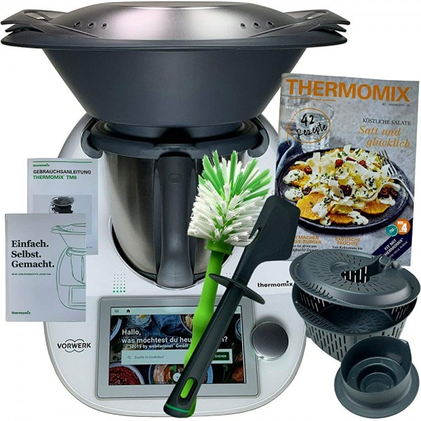 Vorwerk Thermomix TM6 Cookidoo® Brosse pour livre de cuisine avec brosse incluse dans son emballage d'origine TM 6 Wi-Fi W4W - B08MB6BTT8K