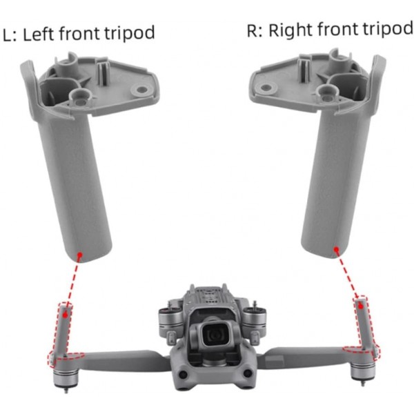 Drone Landing Gears Stabilisants Jame Compatible avec Mavic Air 2 UAV Accessoires 2PCSDRONE - B09Y8YWSRF8