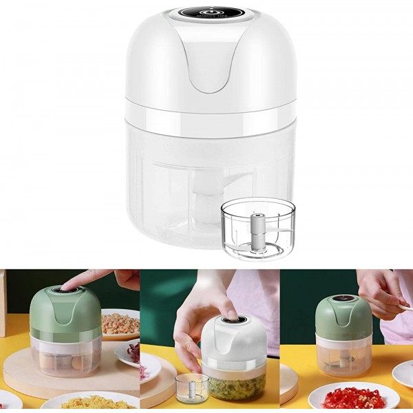 LOVIVER Mini Mixeur électrique sans Fil pour Robot Culinaire pour Bébé Blanc 100ML 250ML - B09Z7LP746Z