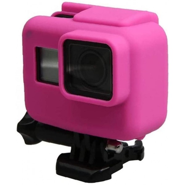OMMO LEBEINDR Coque de protection anti-rayures en gel silicone pour caméra d'action Gopro Hero 5 6 7 Noir - B0B128P8QXY