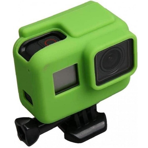 OMMO LEBEINDR Coque de protection anti-rayures en gel silicone pour caméra d'action Gopro Hero 5 6 7 Couleur : orange - B0B12CYMBYZ