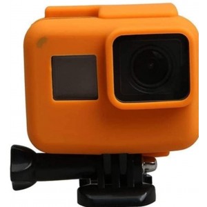 OMMO LEBEINDR Coque de protection anti-rayures en gel silicone pour caméra d'action Gopro Hero 5 6 7 Couleur : orange - B0B12CYMBYZ