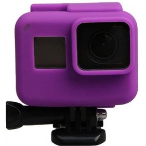 OMMO LEBEINDR Coque de protection anti-rayures en gel silicone pour caméra d'action GoPro Hero 5 6 7 Violet - B0B12774MWB