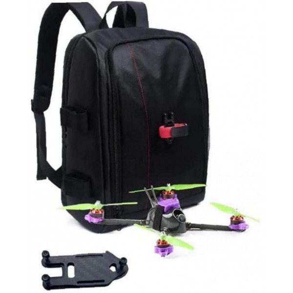 Sanfiyya Fpv Racing Kit de boucle de suspension pour sac à dos en fibre de carbone avec sangle pour transport de pièces de transport en plein air couleur : 1 pièce - B0B12KK77NY