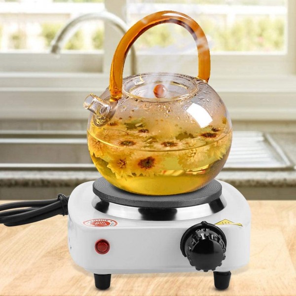 CHICIRIS Poêle électrique portatif cuisinière électrique de comptoir pour cuisinière à thé cuisine avec plaque chauffante simple prise européenne - B082DJB17HN