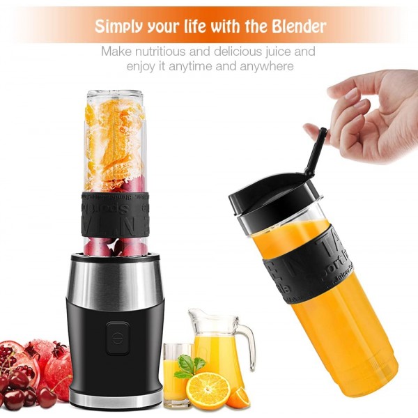 Blender Mixeur 3-en-1 700W Blender Smoothie 24000 tours min avec pot de 1,5 L bouteille de sport de 570 ml tasse de broyage de 300 ml sans BPA - B09L4RCT23P