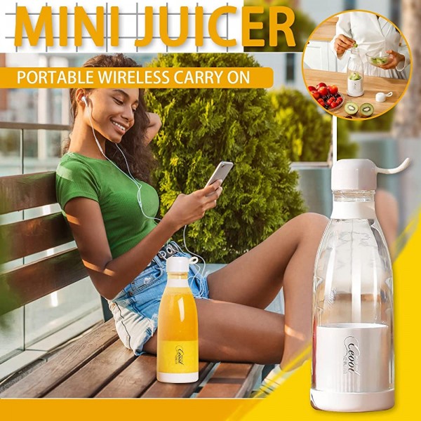 Mini mixeur portable pour smoothie jus frais et rechargeable par USB pour smoothies fruits milk-shakes mélangeurs personnels - B0B18DCKVTT