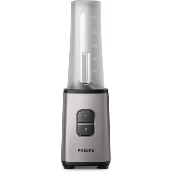 Philips To-Go Mini blender HR2600 80 350 W 28 000 tours min Capacité 0,7 l Passe au lave-vaisselle Argenté - B07SJ8Z6LR2