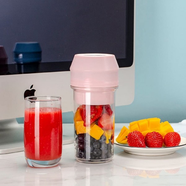 SMEJS Mini Blender Portable Personal Milkshake Juicer Food Fruit Blender pour Les Voyages de Bureau à Domicile Color : B - B09XTQ17TKB
