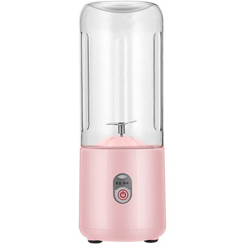 VGAGV Blender Portable pour Shakes Et Smoothies 400ml Personal Mini Blender Bottles Handheld Smoothie Juicer avec 2000mAh Rechargeable & 6 Lames 3D,Pink - B09TQV9J2WC