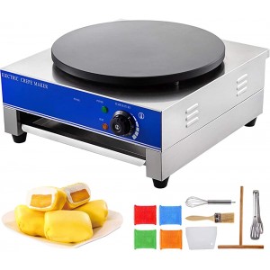 VEVOR 220V 3KW Machine à Crêpe Commerciale Crêpière Electrique Pour Crêpes Omelette et Pains Plats - B085H7ZMFG8