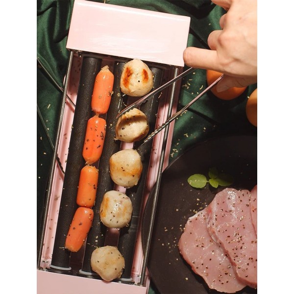 Rouleau de hot-dog machine multifonction de cuiseur de gril de saucisse parfait pour les saucisses de petit déjeuner les taquitos les rouleaux d'oeufs commerciaux et domestiques pour les enfants, - B0948PW9FMV