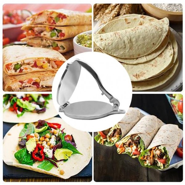 Heavy Aluminium Meat Press Foldable Gadgets Bakeware Kitchen Accessories Tools Pie Tools Silver Color : Silver Size : 22x16x2cm - B09LV3WTP14