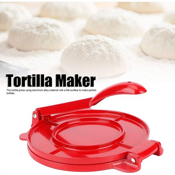 TETI Tortilla Maker 8in Tortilla Maker Alliage D'aluminium Farine Pâte Presse Outils Cuisine Cuisson Accessoire - B09NNJ8DJ9X