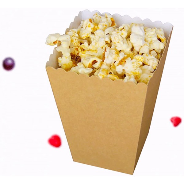 N-D Popcorn Boîtes Boite Pop Corn Pot Popcorn Rétro Bonbons 20 pièces Conteneur pour Noël Anniversaire Parti Collations Cadeaux Frites Candy S&M - B09J2KKJK1D