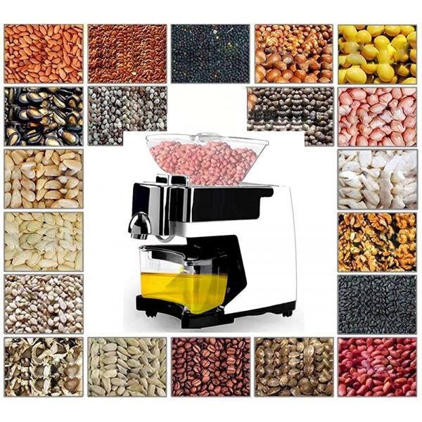 Presse à Huile Machine Machine D'Extraction D'Huile Multifonctionnelle Smart Home Oil Press Extractor Peanut Castor Hemp Seed Colza blanc 39x17x20cm - B09DC6SR8BN