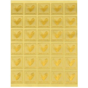 UEXCN 30 feuilles d'autocollants carrés dorés métalliques et dorés - B08JQ1BJP7V