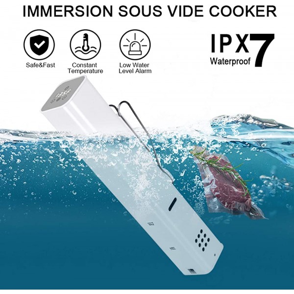 FEEE-ZC Circulateur d'immersion mijoteuse étanche sous Vide 1800W IPX7 avec contrôle précis numérique LCD - B09162453YF