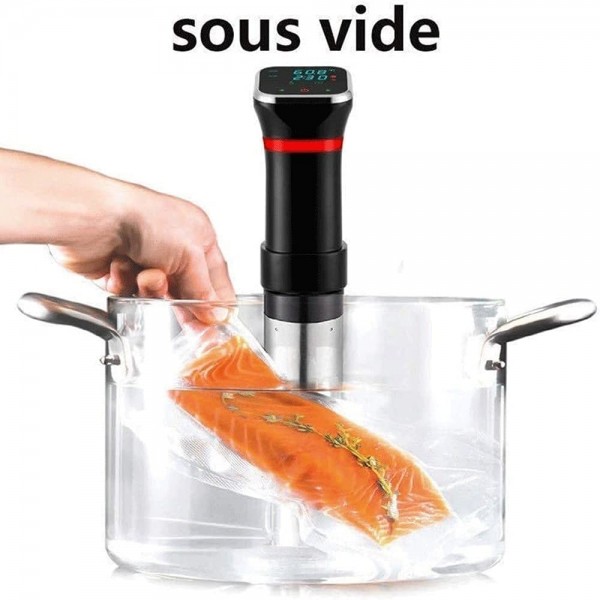 UOOD Cuisinières sous Vide cuisinière précise en Acier Inoxydable de 1100 Watts circulateur d'immersion Thermique Interface numérique température et minuterie for la Cuisine - B09G1LVBMBI