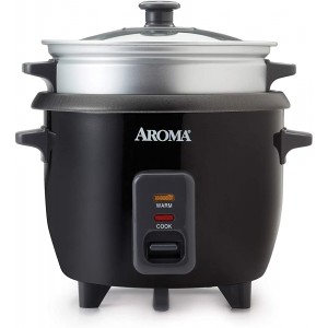 Aroma Housewares ARC-363-1NGB Cuiseur vapeur pour riz 6 tasses Argenté - B01BUL7FJ6Y