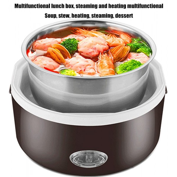 Electric Heating Lunch Box Office Workers Heating Cooking Food Artifact Can Be Plugged in The Electric Rice Steamer Three-Story Office Self-Heating - B0B1DGVQBV3