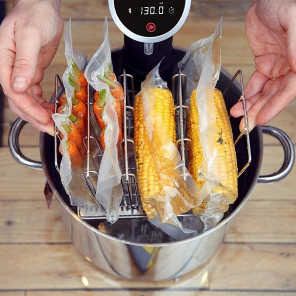 Detachable Slow Cooking Food Separation Rack Dividers Durable Stainless Steel Cooker Containers Practical Kitchen Household Food Separator for Immersion Circulators - B08MQJZJF7R