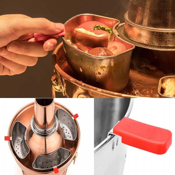 household products Charcoal Copper Hot Pot Old Beijing Mandarin Duck Split Soup Pot Shabu-shabu with Filter partition Double-Sided Soup Pot 11-13.3in Optional - B09TRC4RBNC