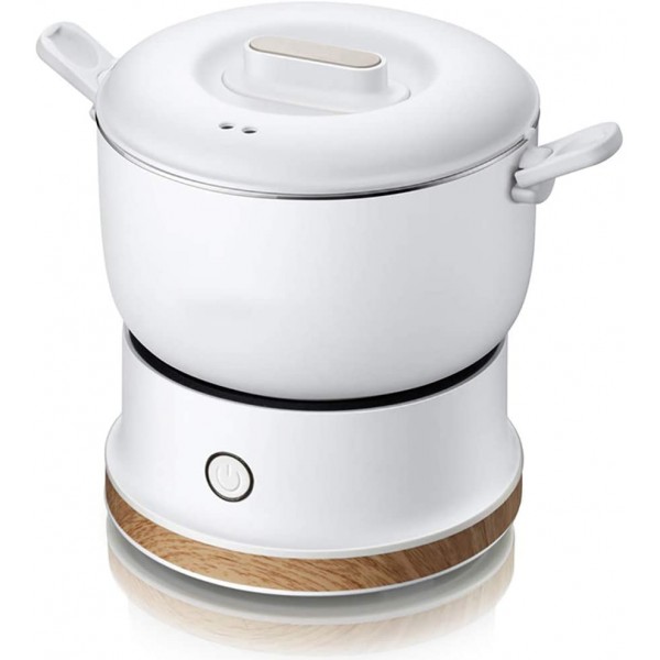 Mijoteuse 1 personne compacte électrique multi-Cooker Hot Pot Frying Pan pour la maison Voyage,Blanc - B08DV75G2KC
