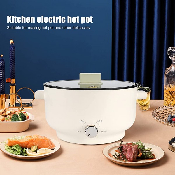 Pwshymi Pot électrique Utilisation Durable et à Long Terme pour la CuisinePink - B096W6XD4V7
