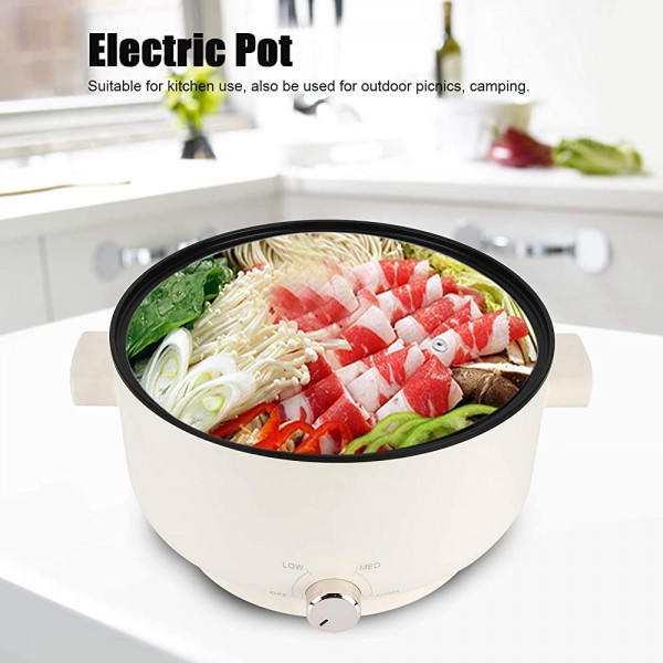 Pwshymi Pot électrique Utilisation Durable et à Long Terme pour la CuisinePink - B096W6XD4V7