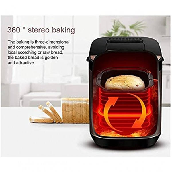 domestique Machine à pain multifonctionnel automatique machine de cuisson de pain intelligent gâteau de ménage yogourt machine de petit déjeuner mélangeur - B09P1HD556M