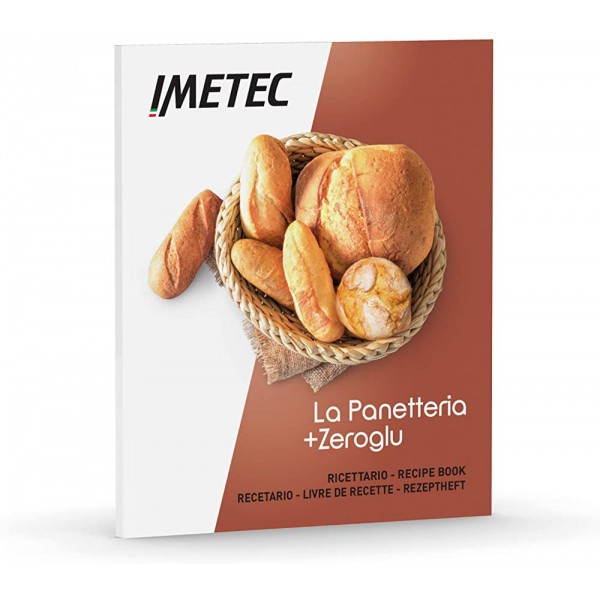 Imetec La Panetteria +Zeroglu Machine à pain ciabattas et petits pains gâteaux avec des farines naturelles et sans gluten 20 Programmes Température de pousse contrôlée Livre de recettes - B08JV7QK54H
