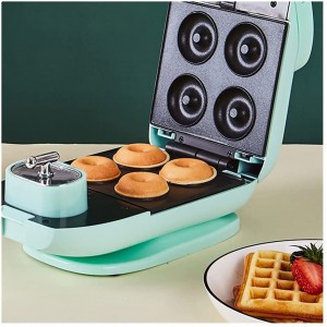 machine à pain La machine de petit-déjeuner sandwich de contrôle de la température automatique la machine à pain peut changer régulièrement des plateaux électroménager Color : Green - B09M3PZPC6Z
