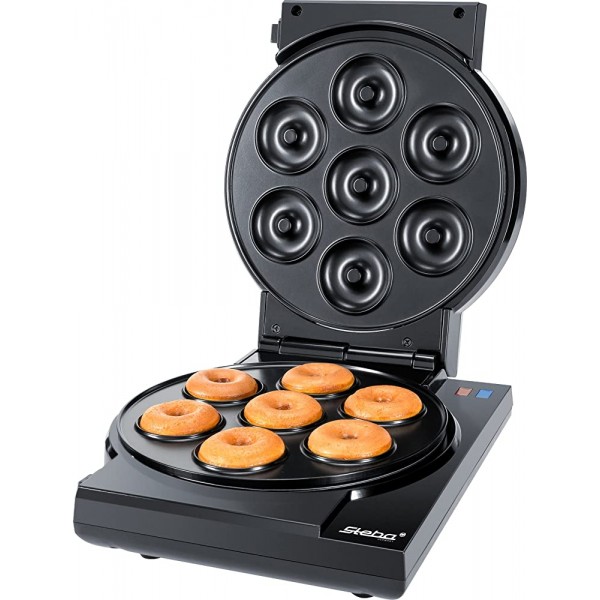 Steba Elektrogeräte 18-33-80 Maker 3 en 1 3 pops antiadhésifs muffins et donuts plaques faciles à retirer en appuyant sur un bouton avec support pour cake pop et bâtonnets Noir 800 W - B09FDWTGWKG