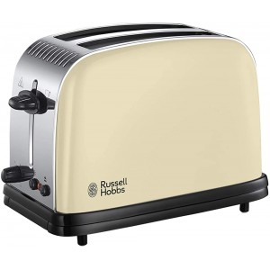 Russell Hobbs Grille-pain 2 tranches en acier inoxydable Crème 23334 - B01GFPWNLCX
